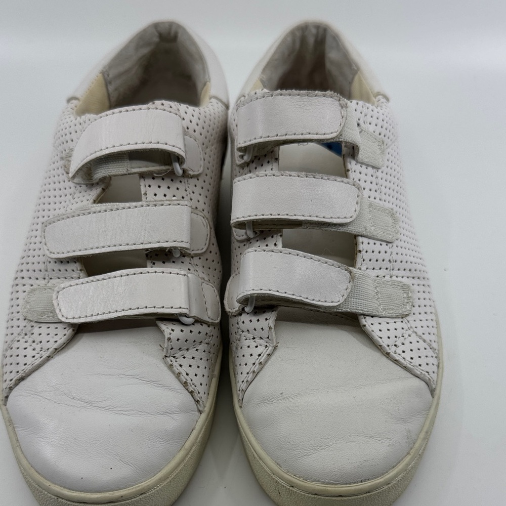 Michael Kors Kids White Velcro Sneakers